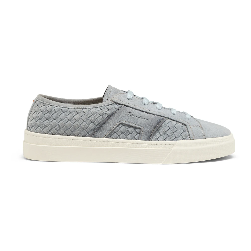Santoni Double Buckle Sneaker Heren Schoenen Grijs