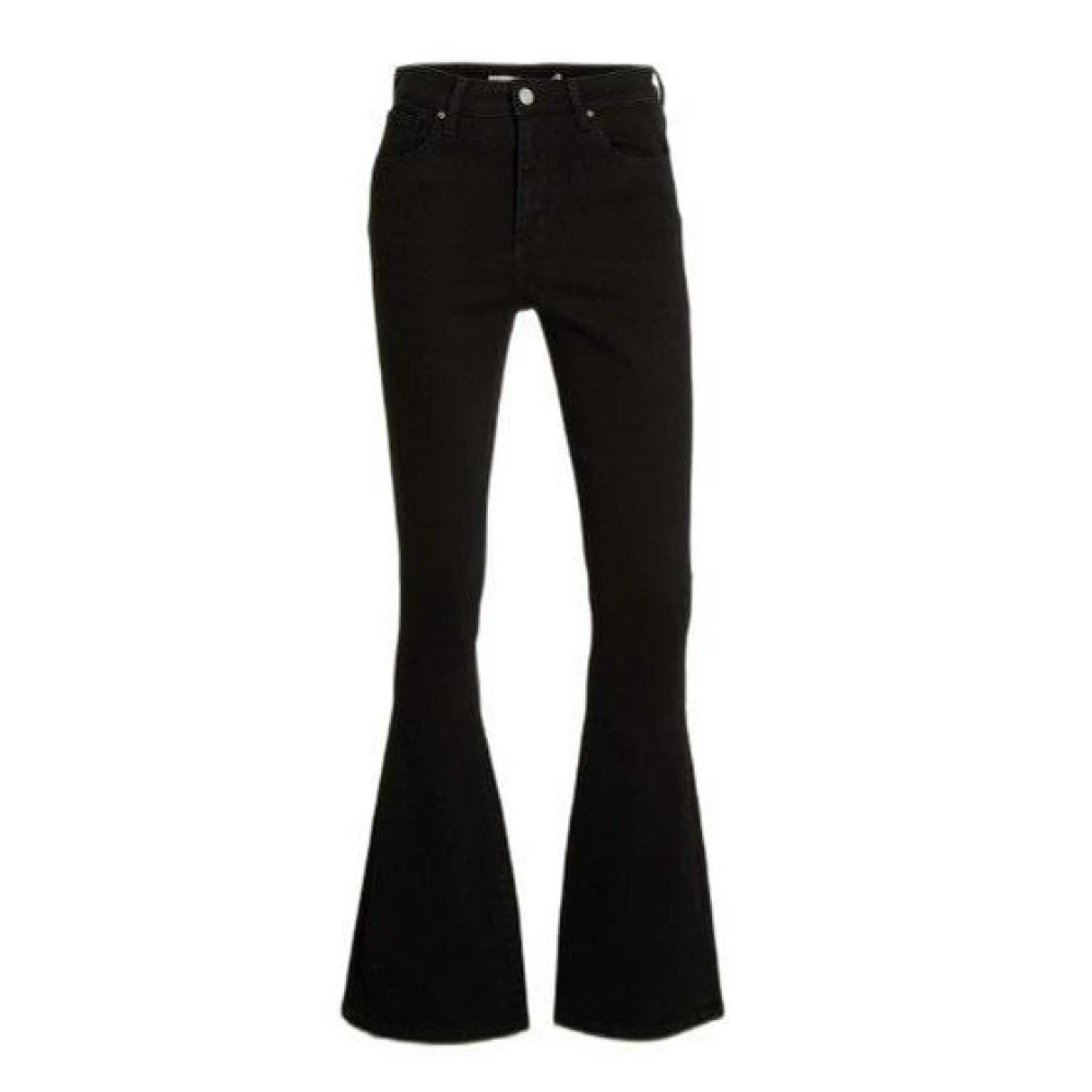 Raizzed Zwarte Highwaist Flare Jeans Black Dames