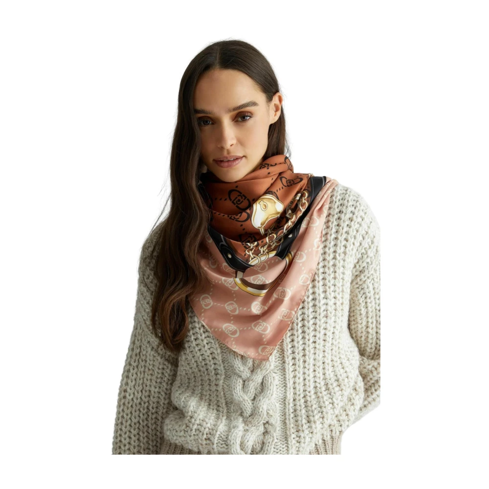 Liu Jo Monogram Zijden Sjaal Multicolor Dames