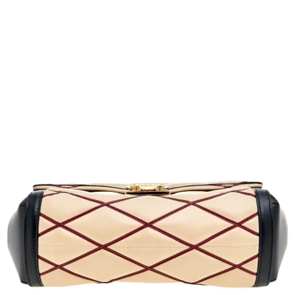 Louis Vuitton Vintage Pre-owned Leather louis-vuitton-bags Beige Dames