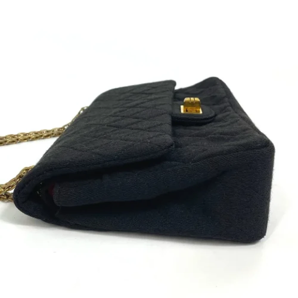 Chanel Vintage Pre-owned Cotton chanel-bags Black Dames