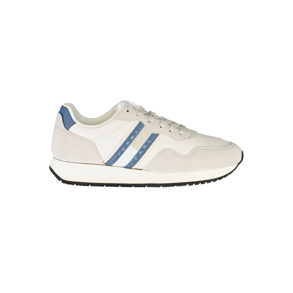 Tommy Hilfiger Men's White Sneakers, 6 Uk, Leather Sneaker Sports Shoes