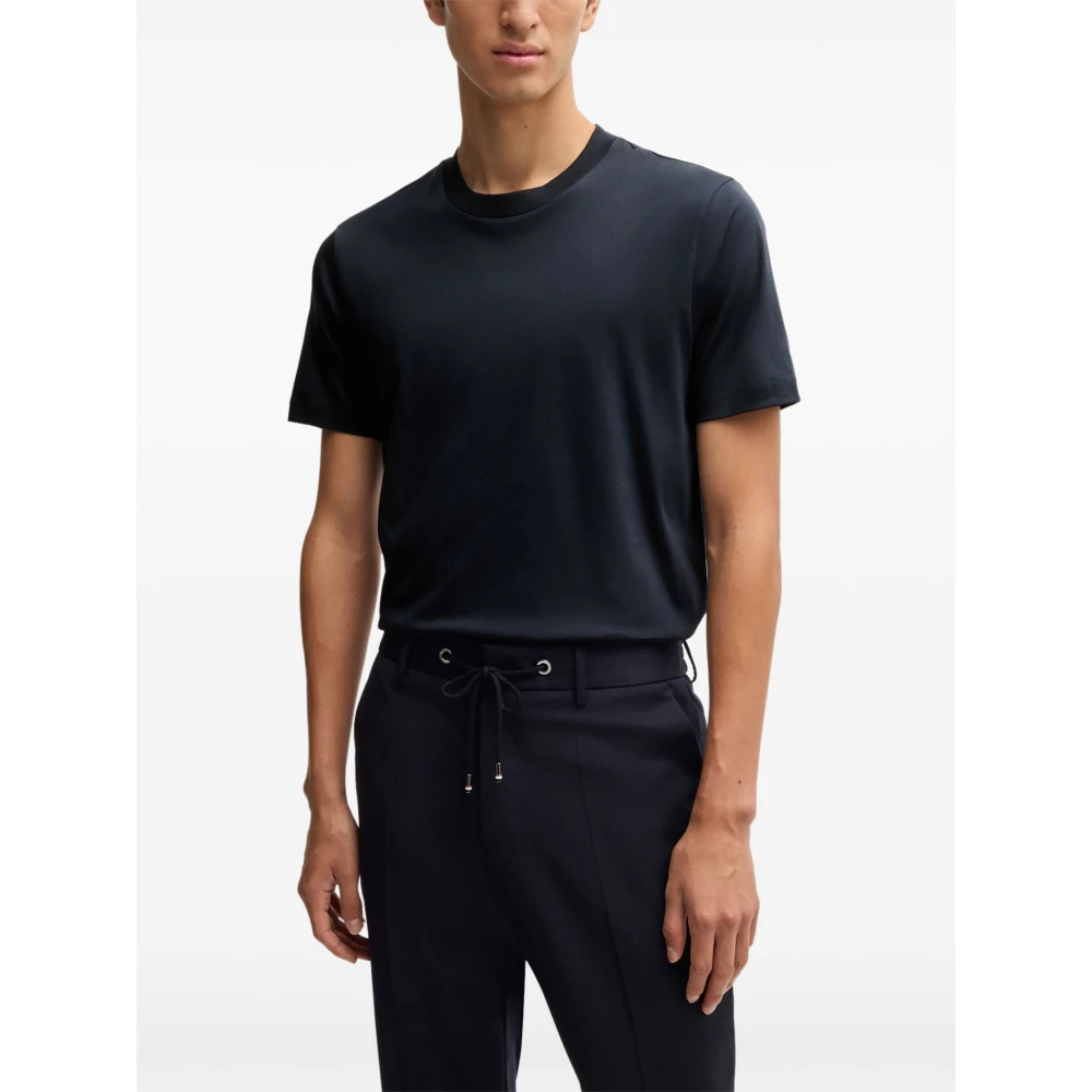 Hugo Boss Donkerblauw Jersey Shirt Blue Heren