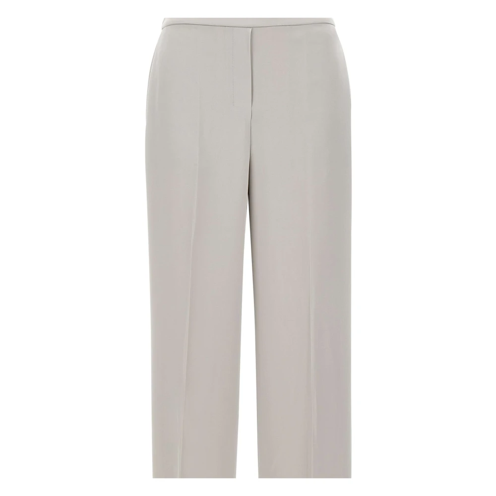 Theory Zijden Wijde Pijp Broek Grijs Gray Dames