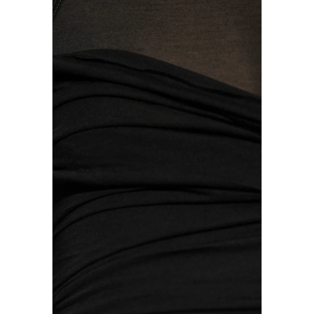 Dsquared2 Gedrapeerde Jurk Black Dames