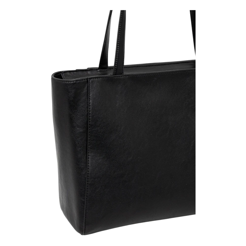 Calvin Klein Zwarte Rits Handtas Lente Zomer Vrouwen Black Dames