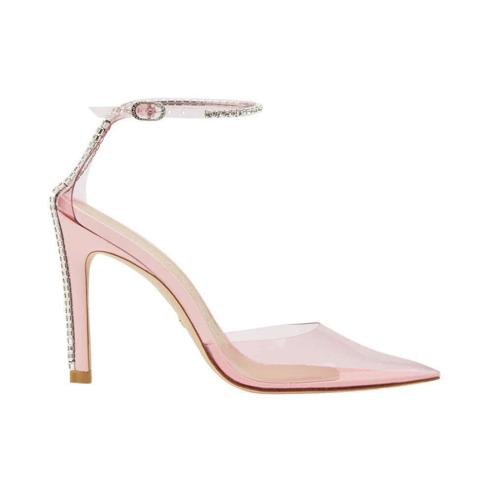 Stuart Weitzman Women's Pink Glamorous Strap Pump