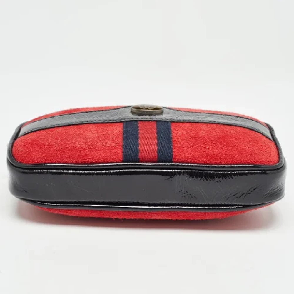 Gucci Vintage Pre-owned Leather gucci-bags Red Dames