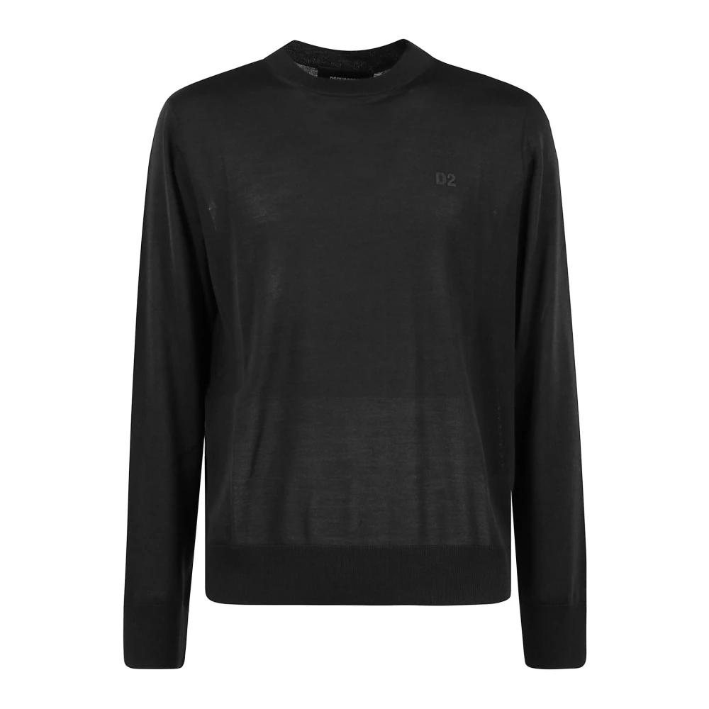 Dsquared2 Stijlvolle Pullover Trui voor Mannen Black Heren