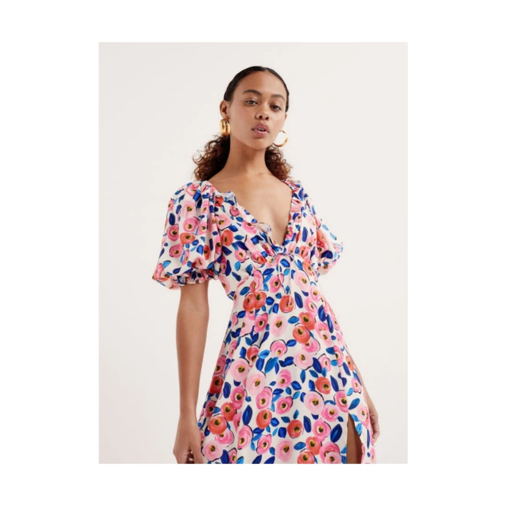 For Love & Lemons Maxi Jurk Blue Dames