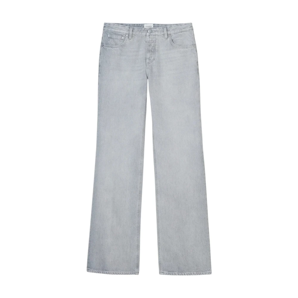 Closed Women's Gray Wide Jeans, W25 L32, Wide Fit Denim Jeans