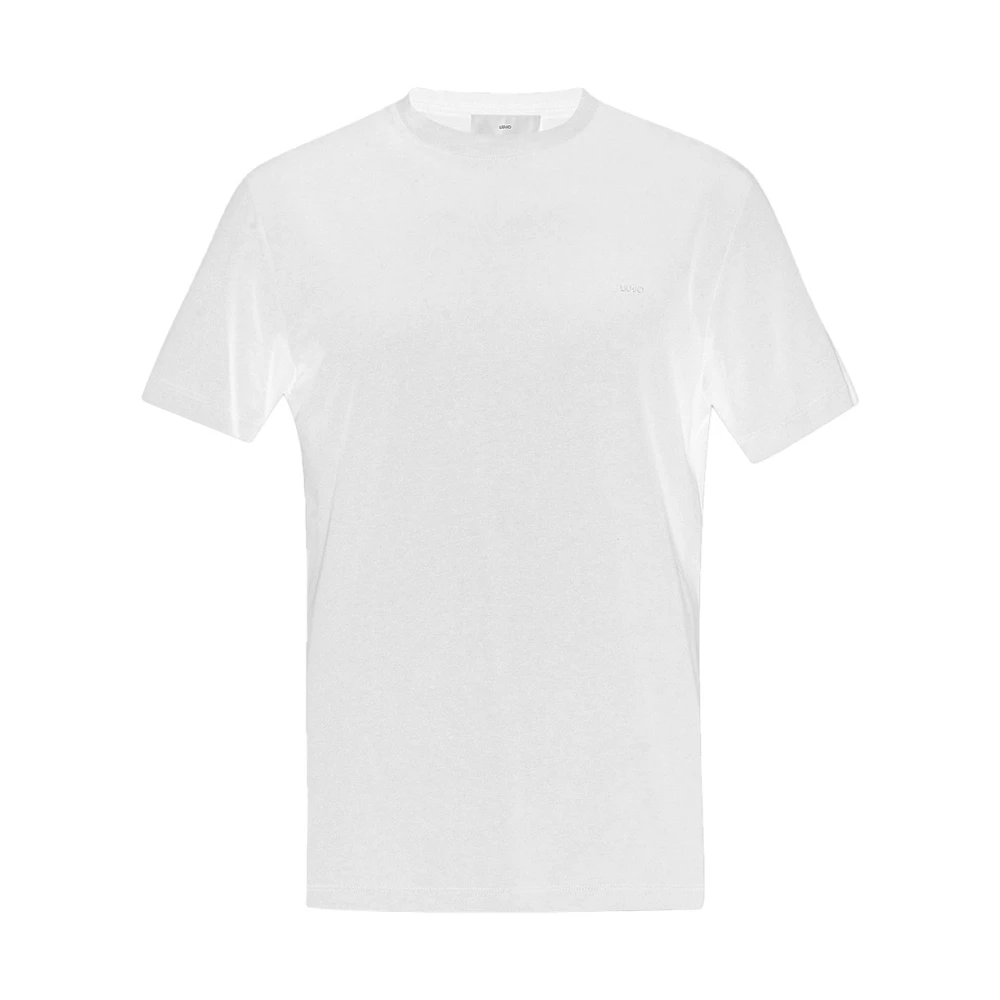 Liu Jo Basis katoenen T-shirt voor heren White Heren