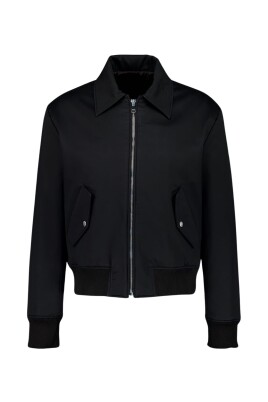 bomber-en-coton-noir-avec-logo-vintage