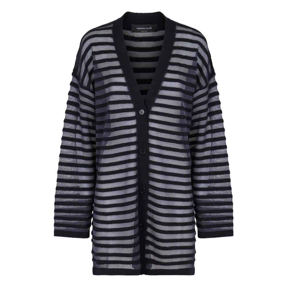 Fabiana Filippi Multicolor Cardigans, Female, M, Mad266f100 Oversized Cardigan
