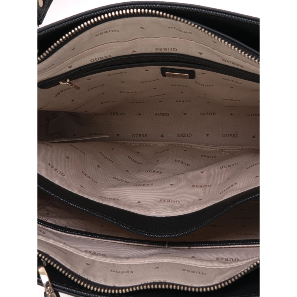 Guess Noelle Schoudertas met Afneembare Hanger Black Dames