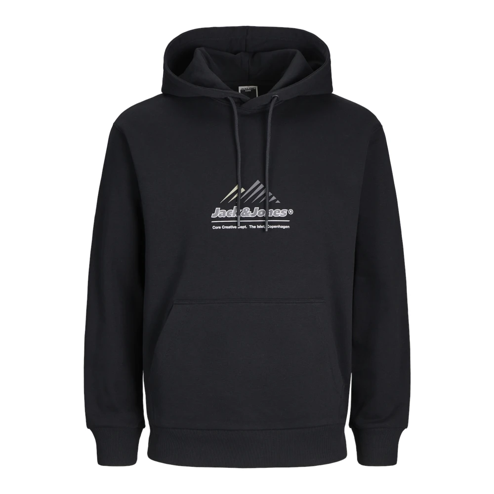 jack & jones Lima Logo Hoodie Black Heren