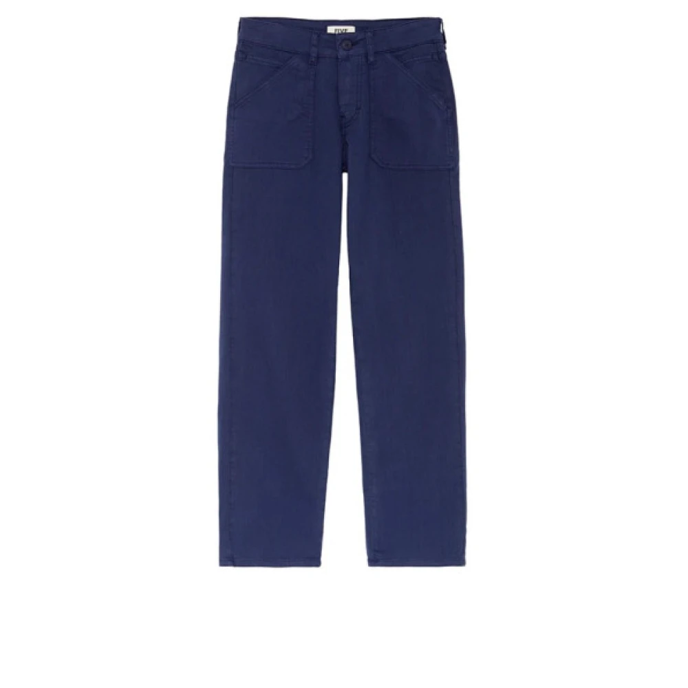 Five Jeans Blue Straight Trousers, Female, W27, Lourdes Trousers