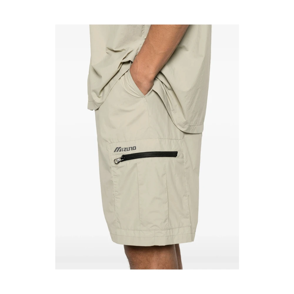 Mizuno Beige Shorts met Ritszakken Beige Heren