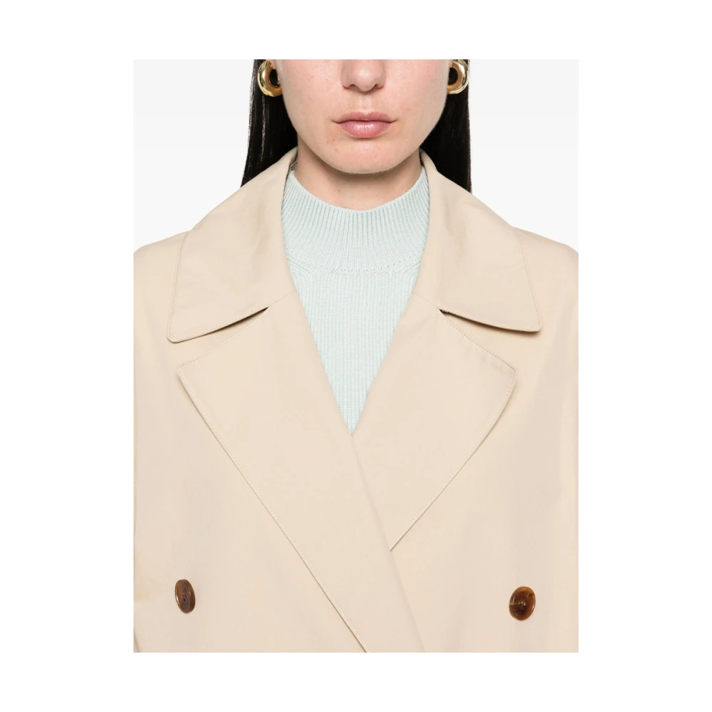 LOW Classic Beige Regenkleding Dubbel-Borst Jas Beige Dames