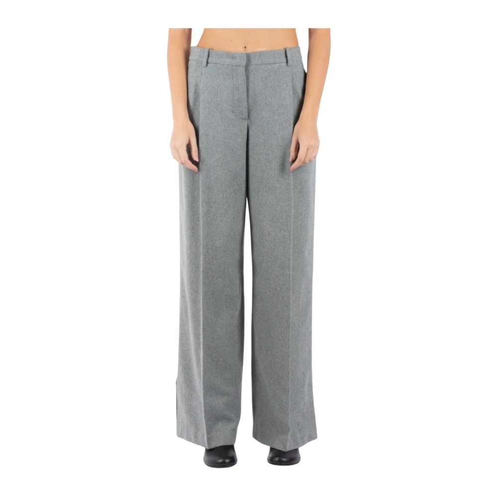 The Garment Gerecyclede Wol Grijze Broek Gray Dames