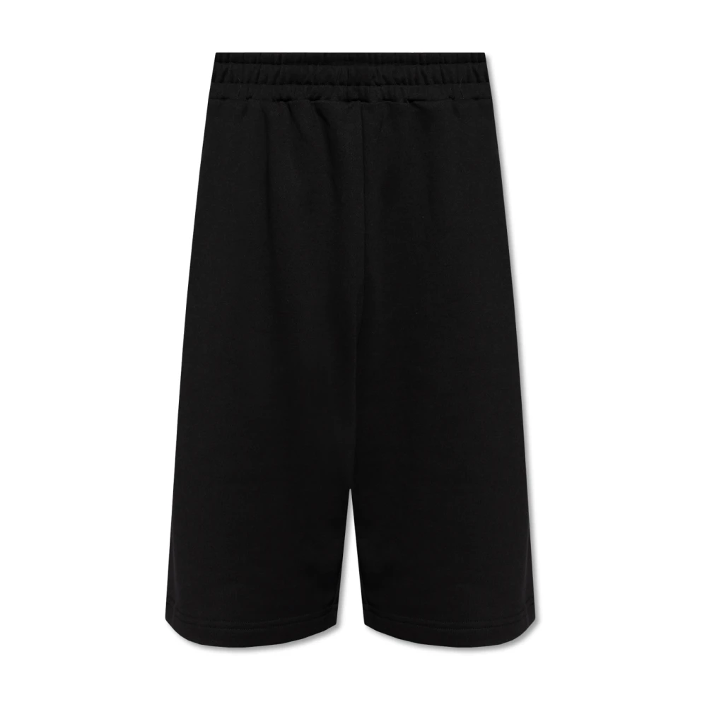 44 Label Group Katoenen shorts met print Black Heren