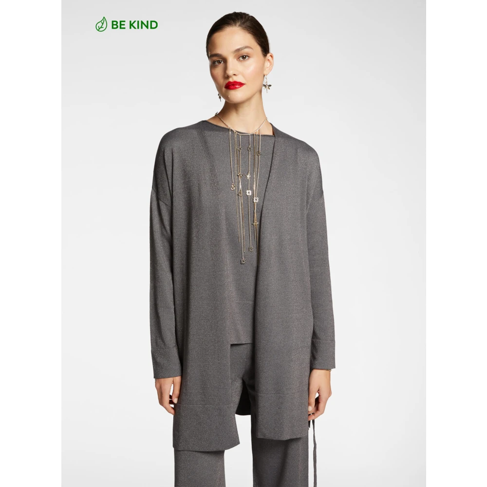 Elena Mirò Stijlvolle Maglia Top Gray Dames