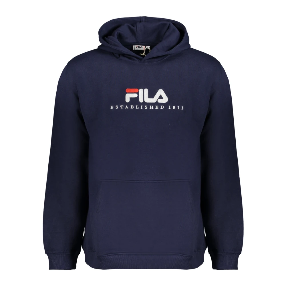 Fila Stijlvolle Baumwollpullover Hoodie Blue Heren