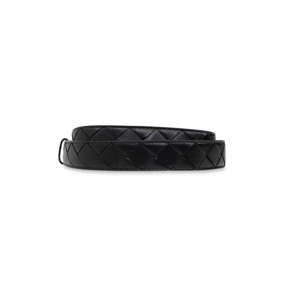 Bottega Veneta Leren riem Black Dames