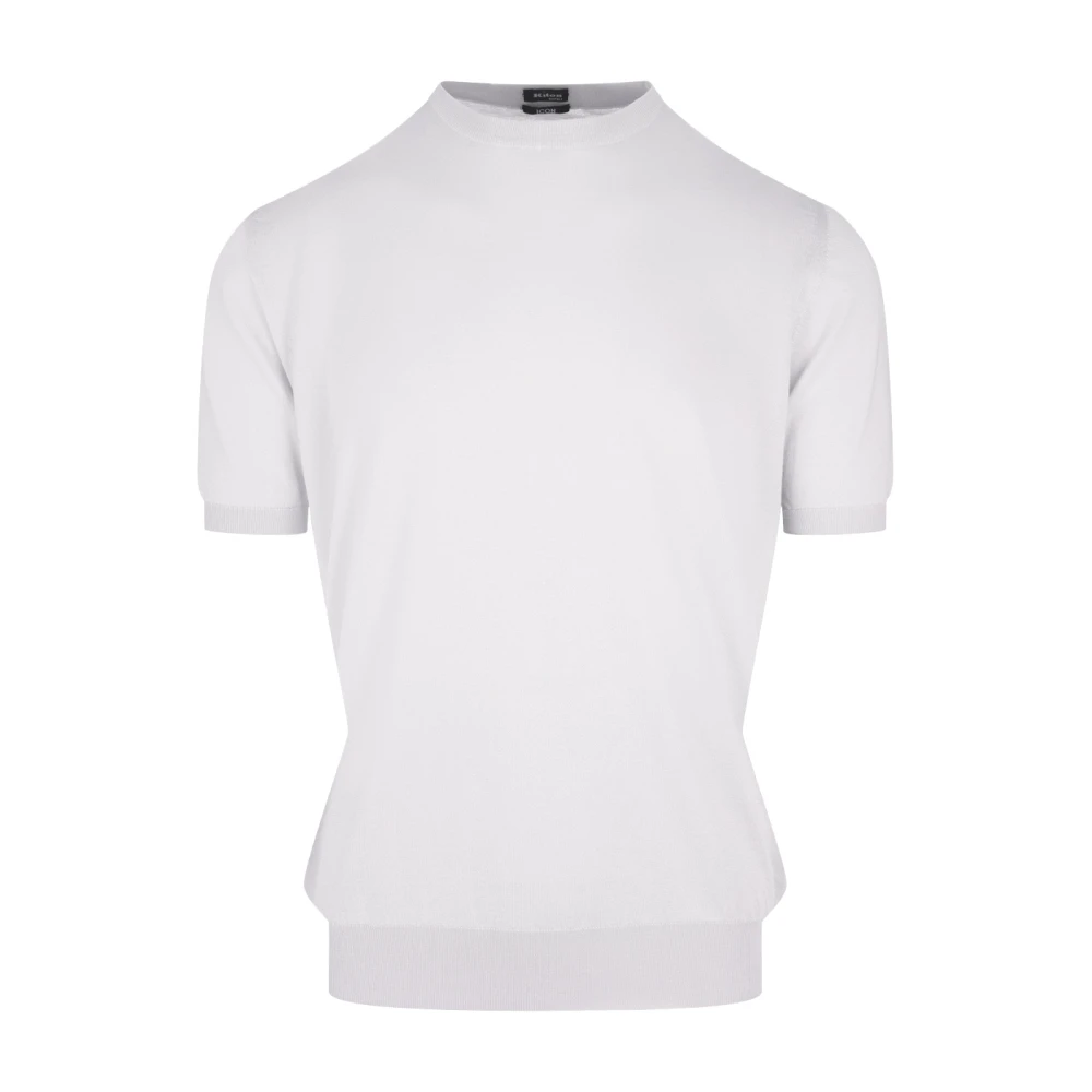 Kiton Witte Katoenen Overhemd White Heren