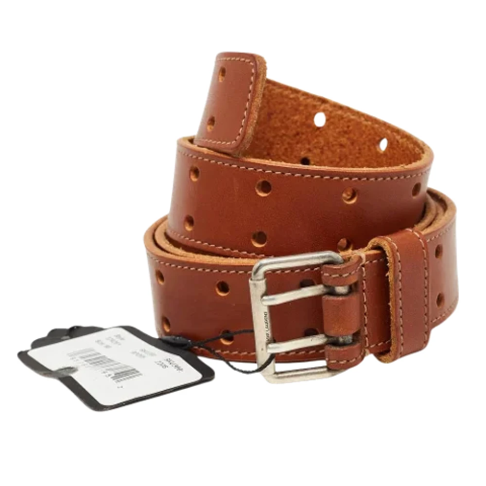 Yves Saint Laurent Vintage Pre-owned Leather belts Brown Dames