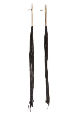 tasselled-viscose-cord-earrings