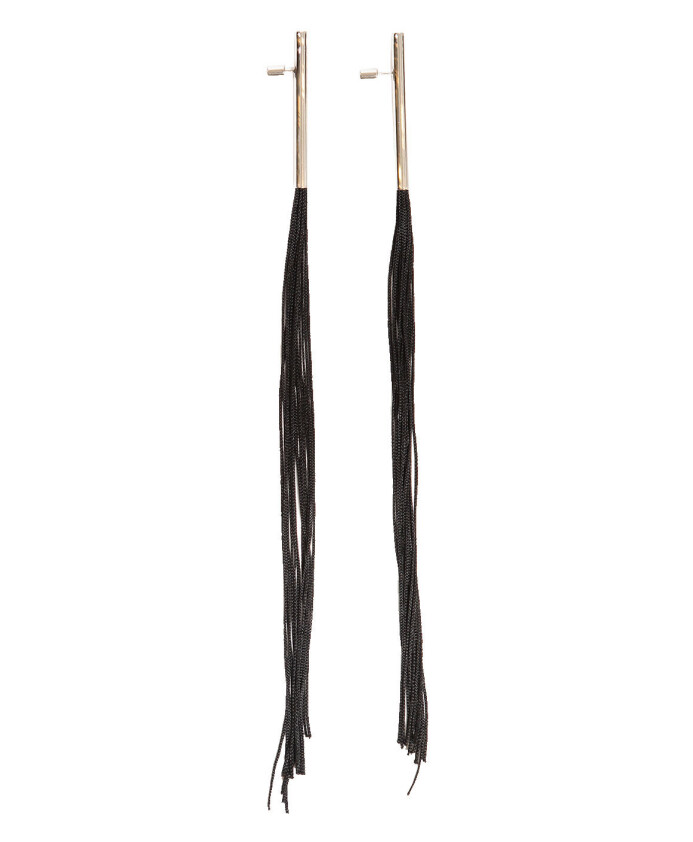 tasselled-viscose-cord-earrings