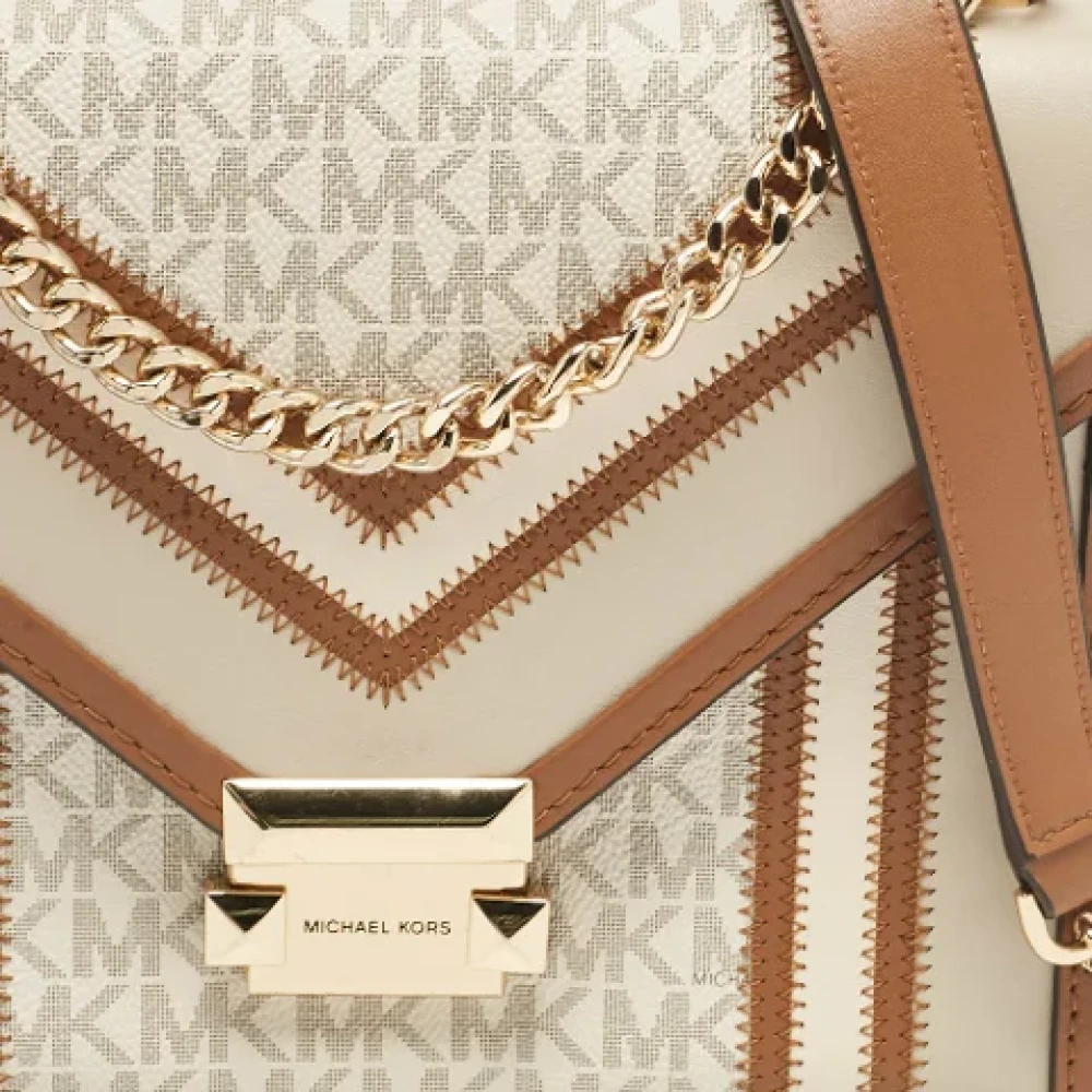 Michael Kors Pre-owned Canvas shoulder-bags Beige Dames