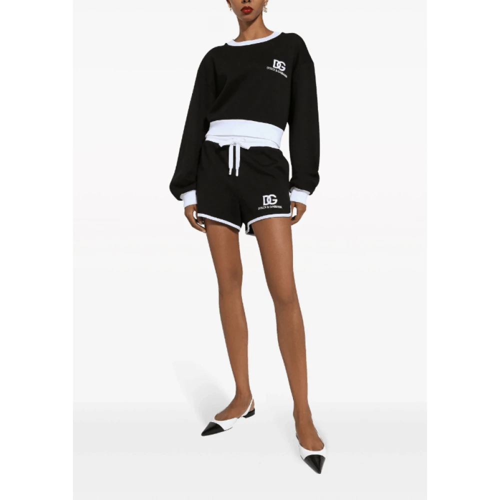 Dolce & Gabbana Twee-Tone Logo Print Sportpak Black Dames