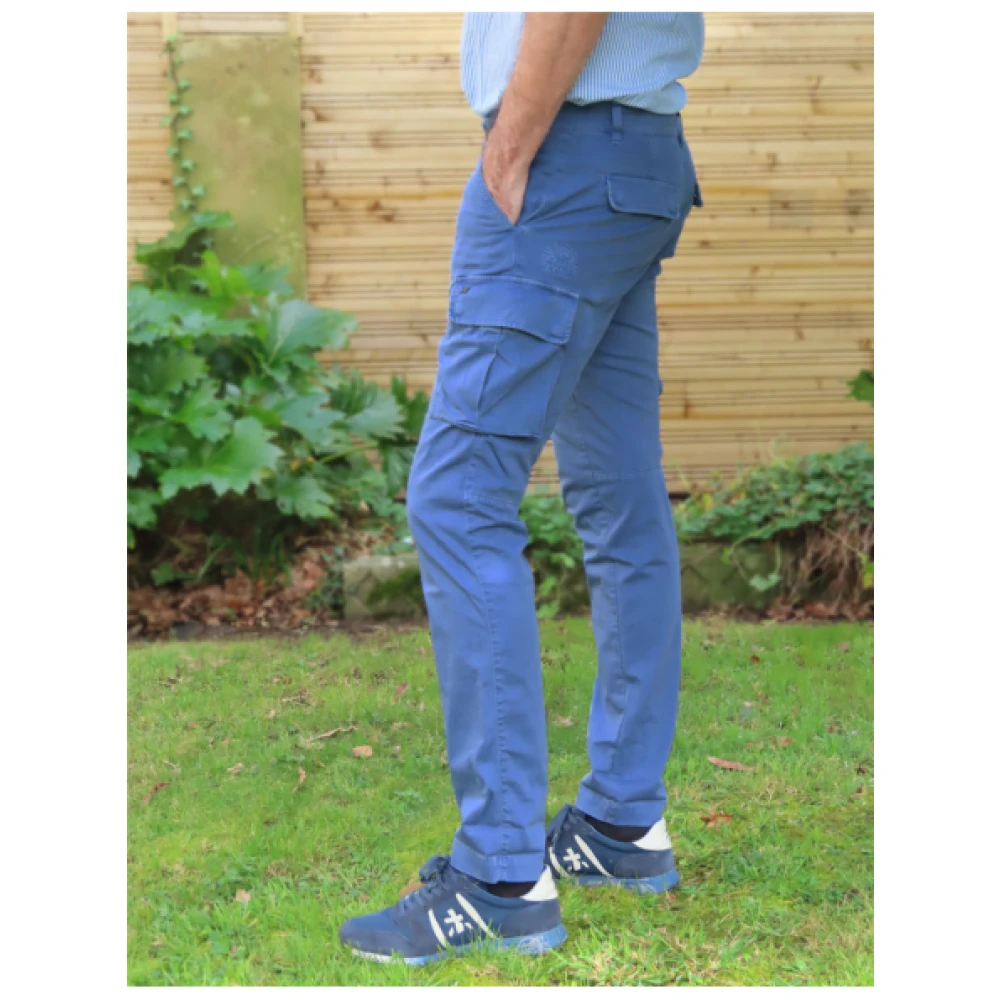 Mason's Chile Cargo Extra Slim Broek Blue Heren