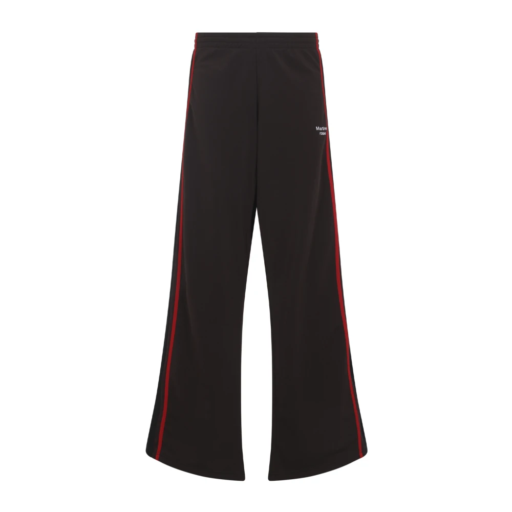 Martine Rose Men's Brown Sweatpants, S, Red Trousers For Modern