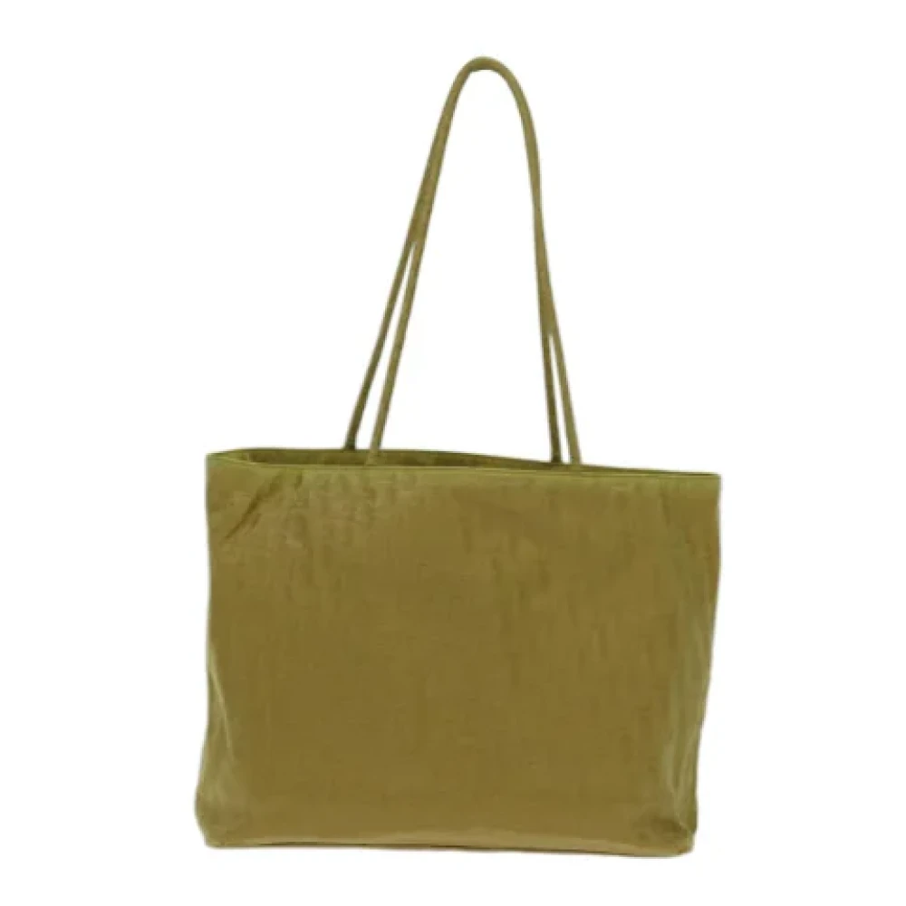 Dior Vintage Pre-owned Nylon totes Yellow Dames