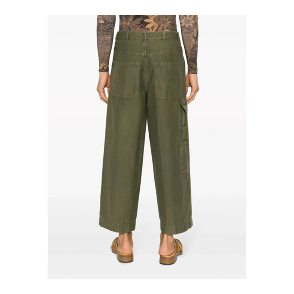 Dries Van Noten Groene PIP GD Broek Green Heren