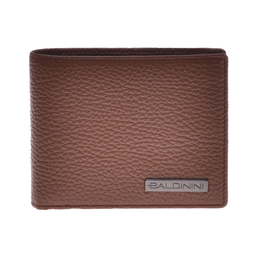 Baldinini Wallet in generfd leer Brown Heren