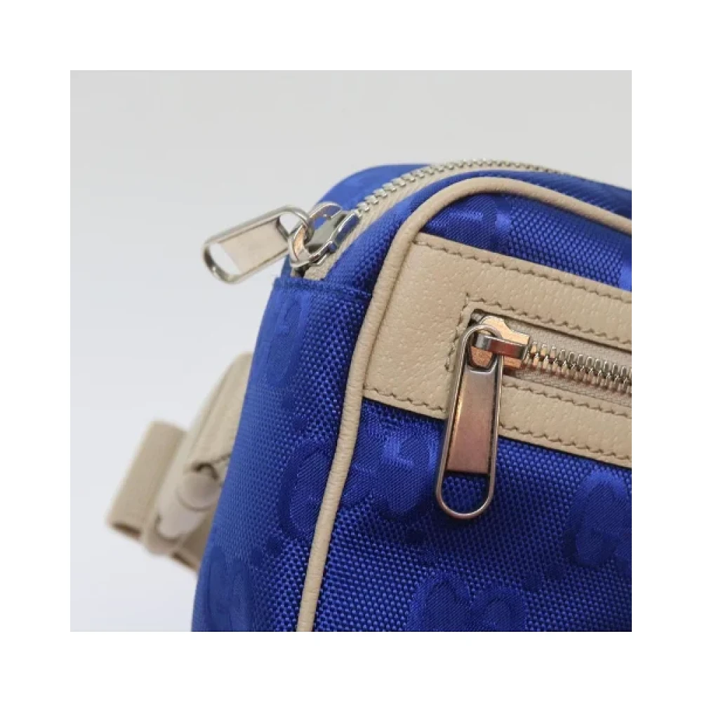 Gucci Vintage Pre-owned Nylon gucci-bags Blue Dames