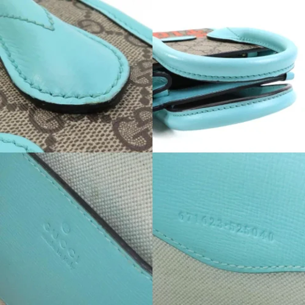 Gucci Vintage Pre-owned Fabric handbags Blue Dames