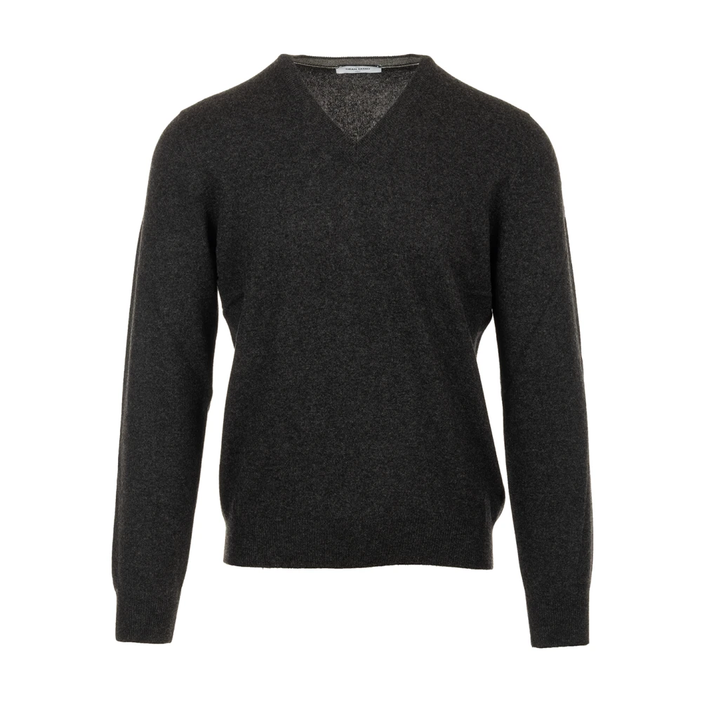 Gran Sasso Antraciet Pullover Sweater Gray Heren