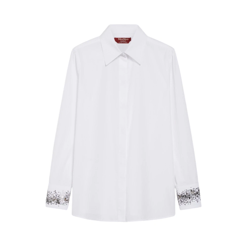 Max Mara Studio Stijlvolle Shirt voor Vrouwen White Dames