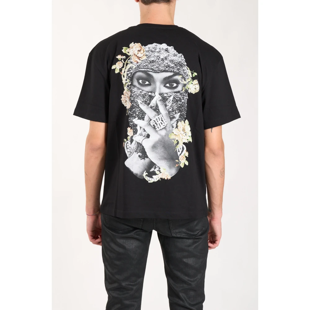 IH NOM UH NIT Rozen en parel T-shirt Black Heren