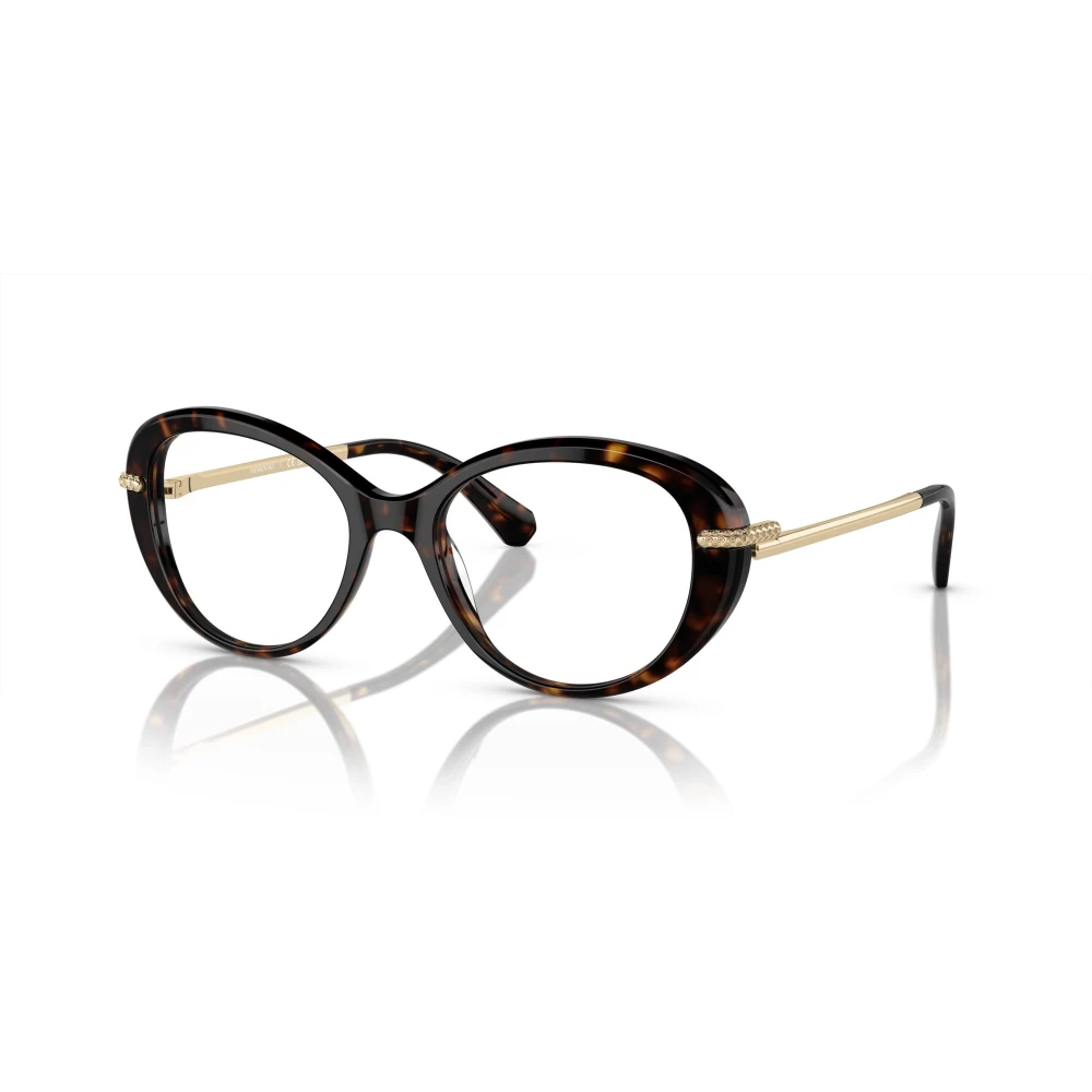 Swarovski Dark Havana Eyewear Frames SK 2005 Brown, Unisex