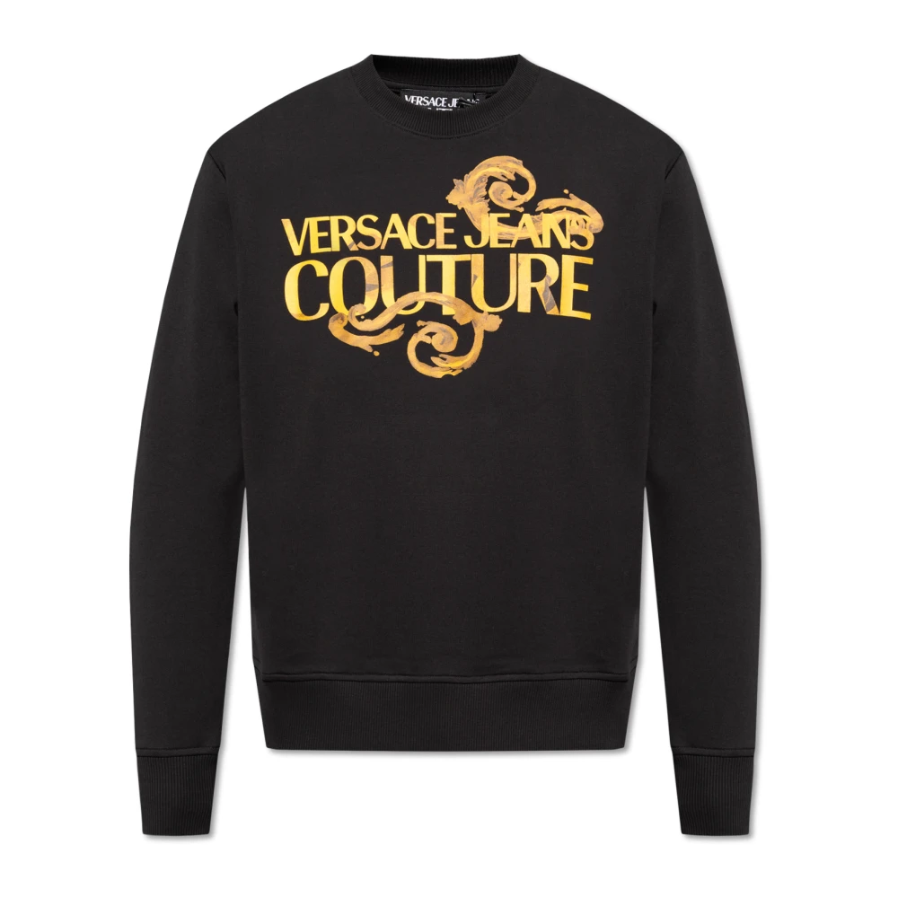Versace Jeans Couture Katoenen sweatshirt Black Heren