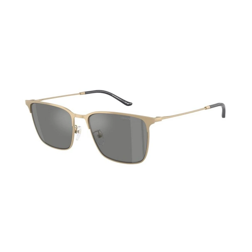 Emporio Armani Grey Man Ea2164d 30026G Sunglasses Metal Gold Squared Mirrored - Image 3