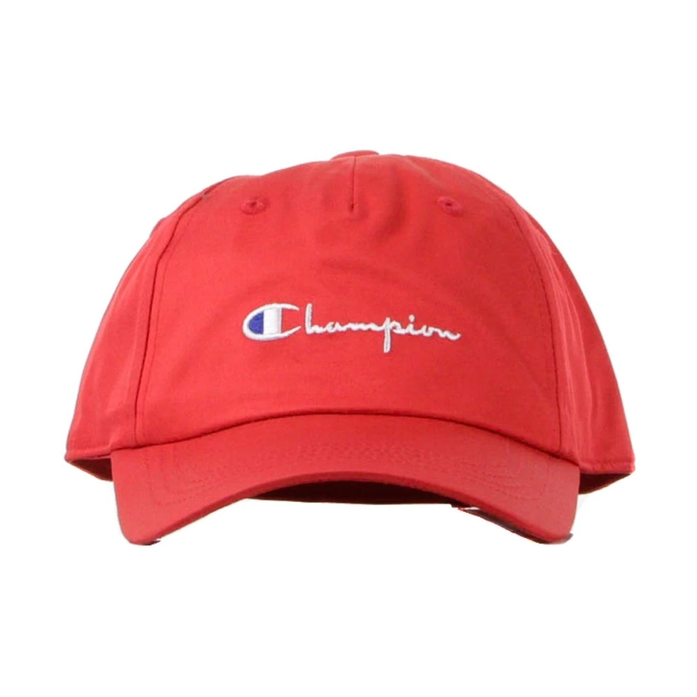 Champion Rode Baseballpet met gebogen klep Red Heren