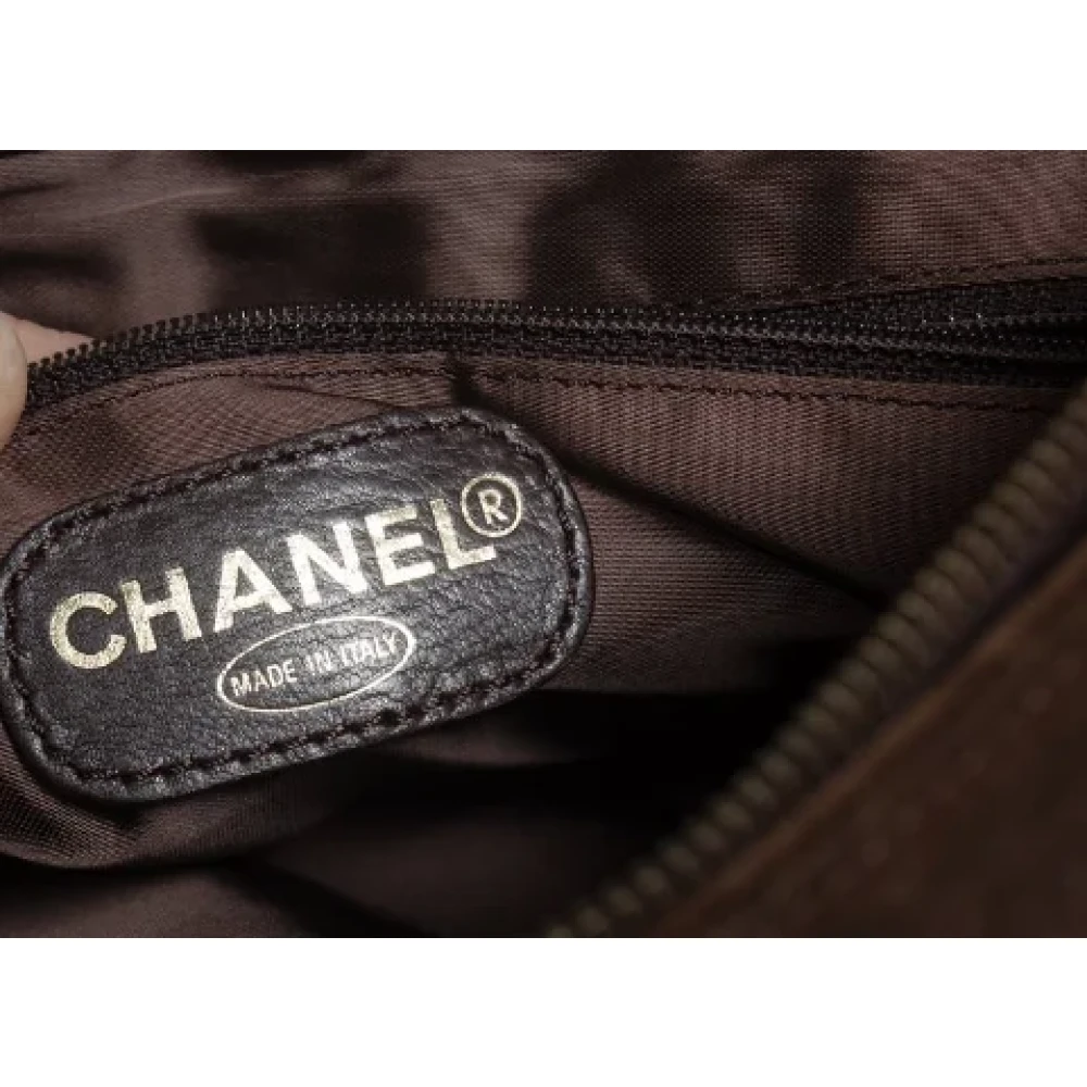 Chanel Vintage Pre-owned Suede chanel-bags Brown Dames