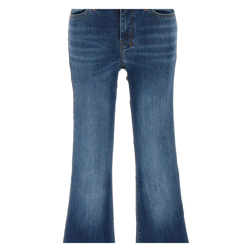 7 For All Mankind Dojo Gran Canyon Flared Jeans Blue Dames